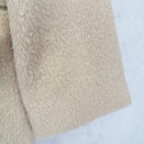 ASOS Design US 6 Petite Double Breasted Coat in Beige - Picture 3 of 9